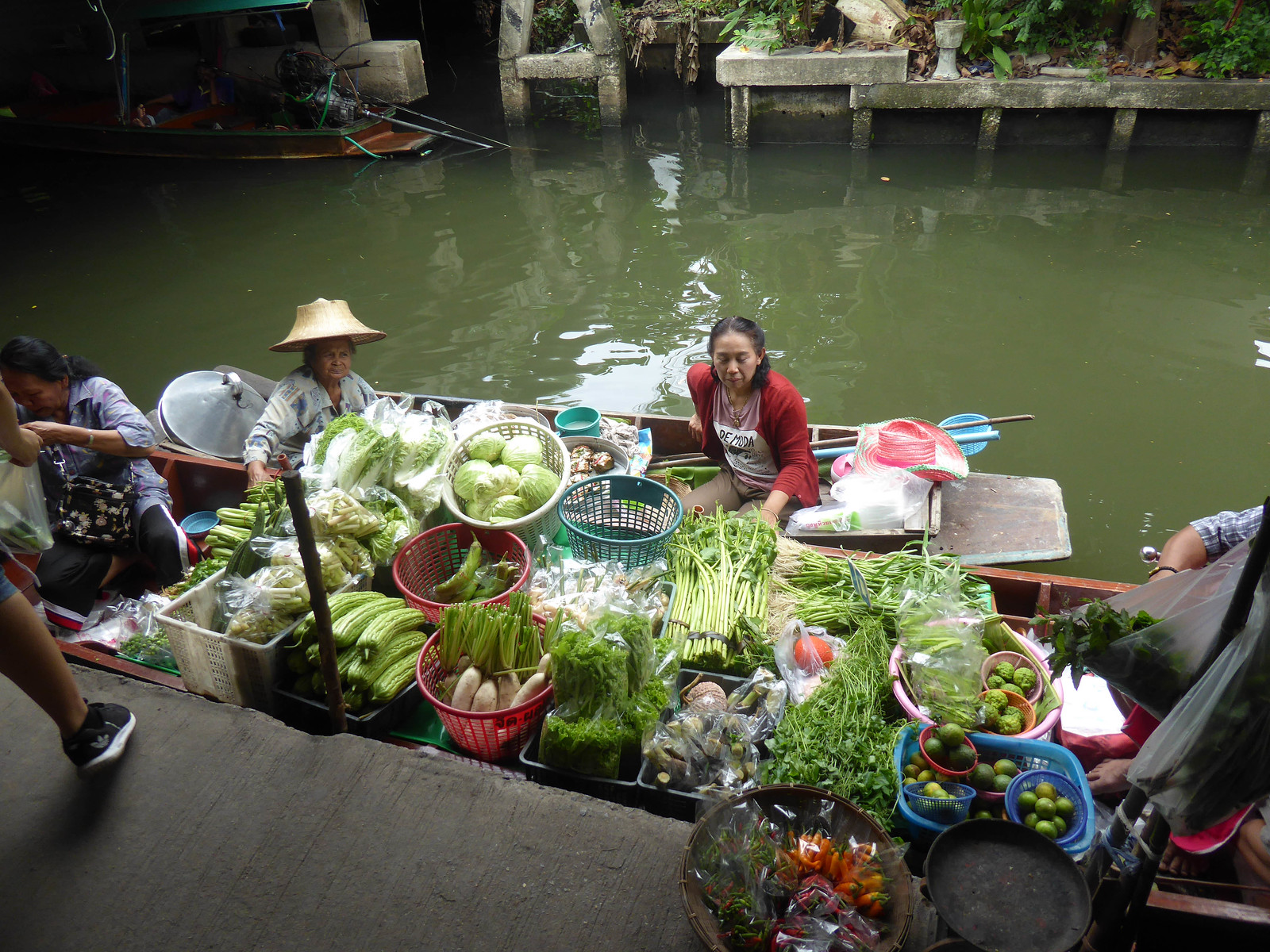 Det flydende marked Khlong Lat Mayom.