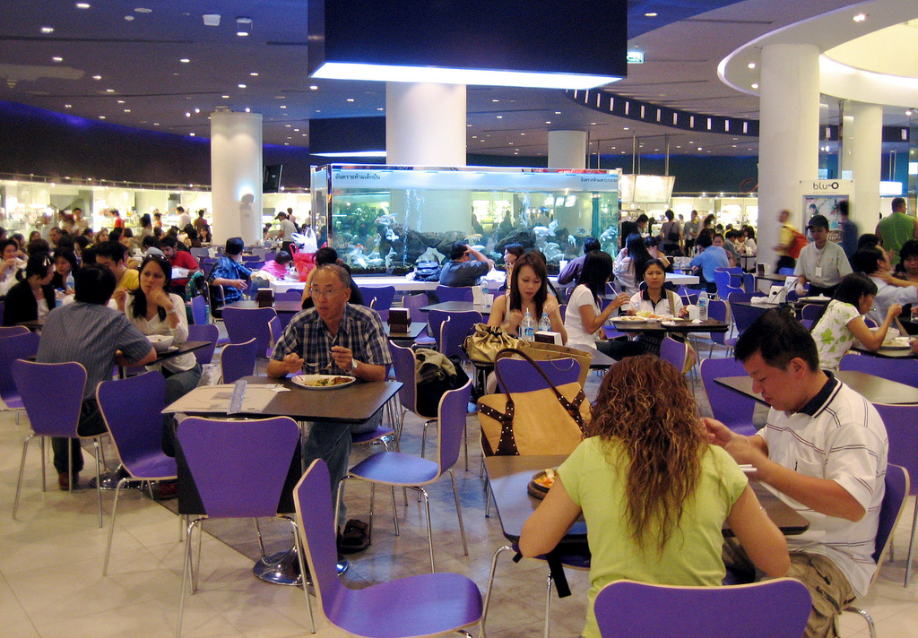 Food-court i shoppingcenteret Siam Paragon i Bangkok